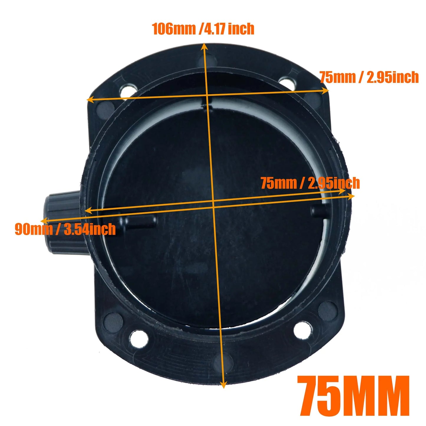 60mm 75mm Valve Flap Adjustable Air Diesel Heater Vent Ducting Branch Splitter Exhaust Pipe Outlet Joiner Connector For Car