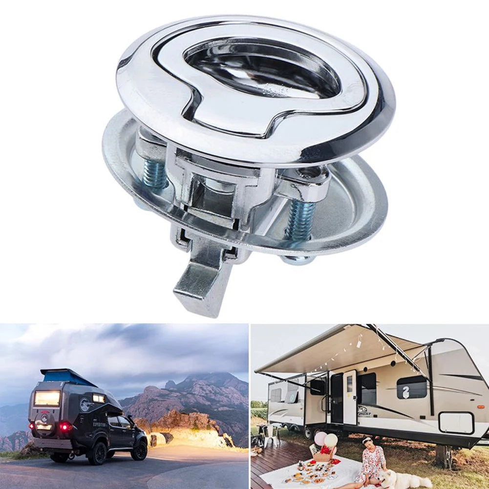Boat Deck Hatches Flush Pull Slam Latch Mount Latch Lift For RV Yacht Marine Deck Hatches Locking Locker Yacht Accessories