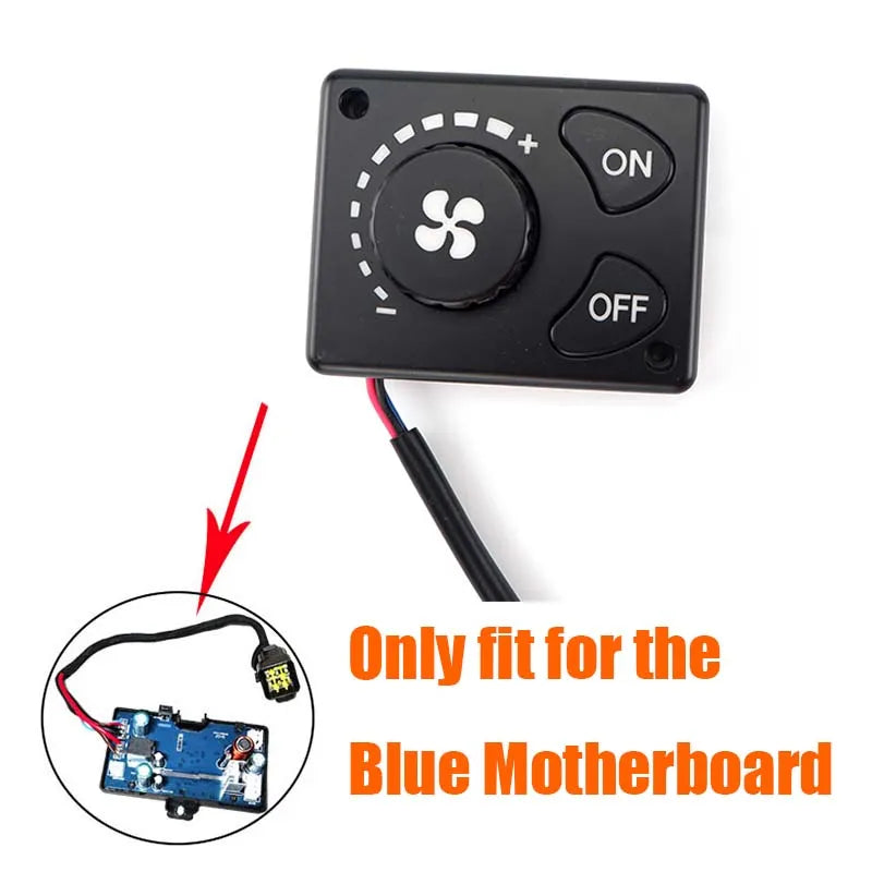 3 Pins 12V / 24V Air Diesel Parking Heater Controller Switch Knob Timing Black For Car Truck VAN