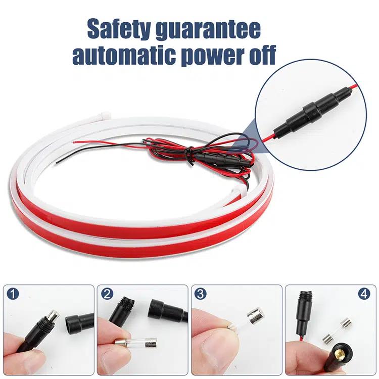 Start-Scan Car LED Hood Light - 12V, Universal, No Battery Needed, High-Intensity LED for Motor Vehicles, Ideal for Starting Engines, Engine Start Light|Modern Car Accessory|Durable Construction, Car Light Accessories