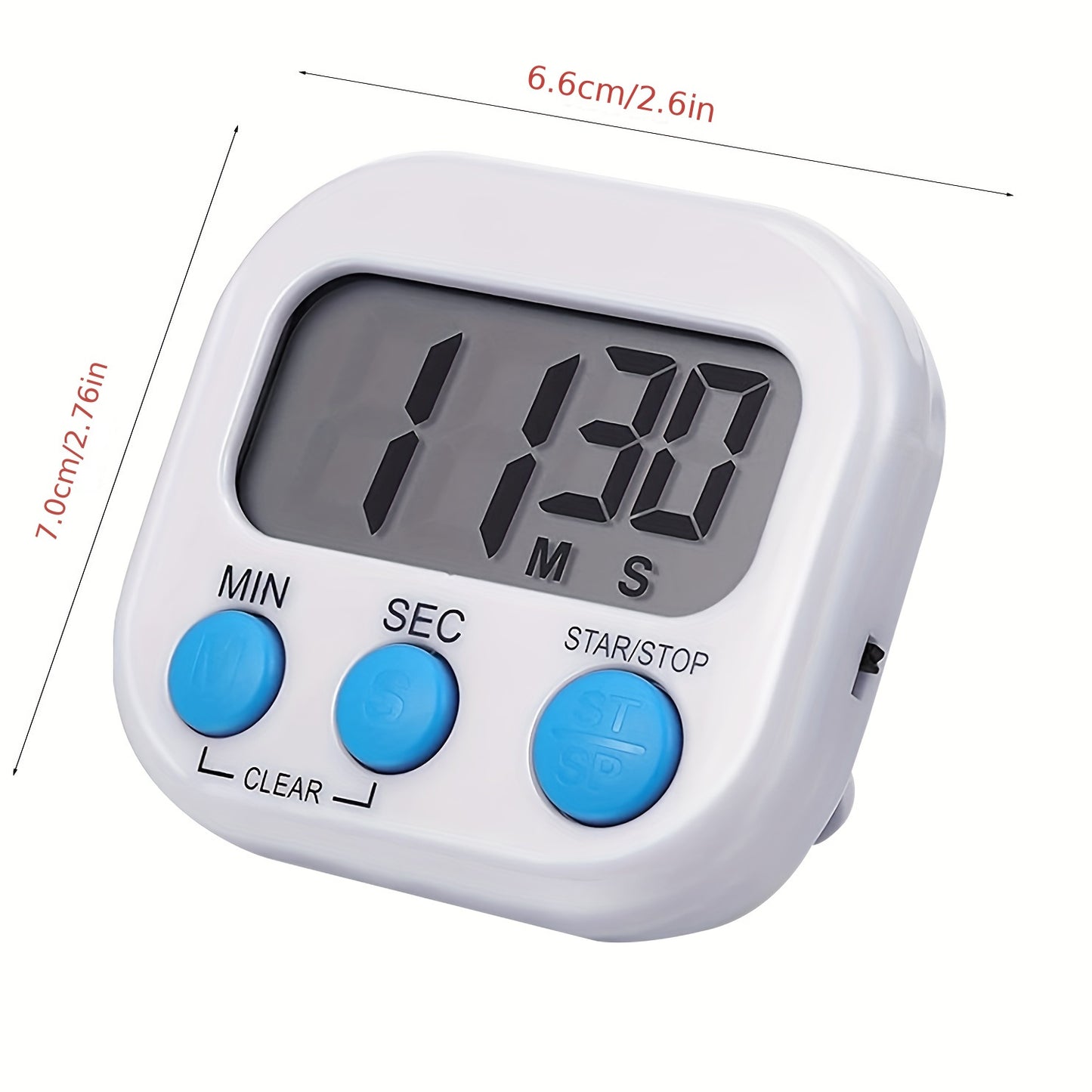 1pc, Dual-Purpose Kitchen Baking Timer with Self-Discipline Reminder and Electronic Alarm - Perfect for BBQ, School, and Back to School Kitchen Accessories