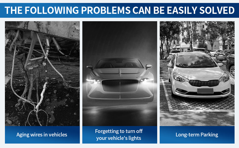 Remote Battery Disconnect Switch 12V 240A Kill Switch Automatic Power Shut Off Switch for Car Auto ATV Truck (Side Installation)