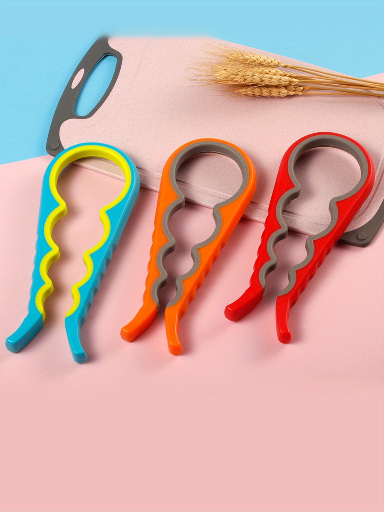 1pc, 4 In 1 Jar Opener, Can Opener For Weak Hands, Easy To Use For Elderly And Arthritis Sufferers, Kitchen Gadgets, Kitchen Stuff, Kitchen Accessories, Home Kitchen Items