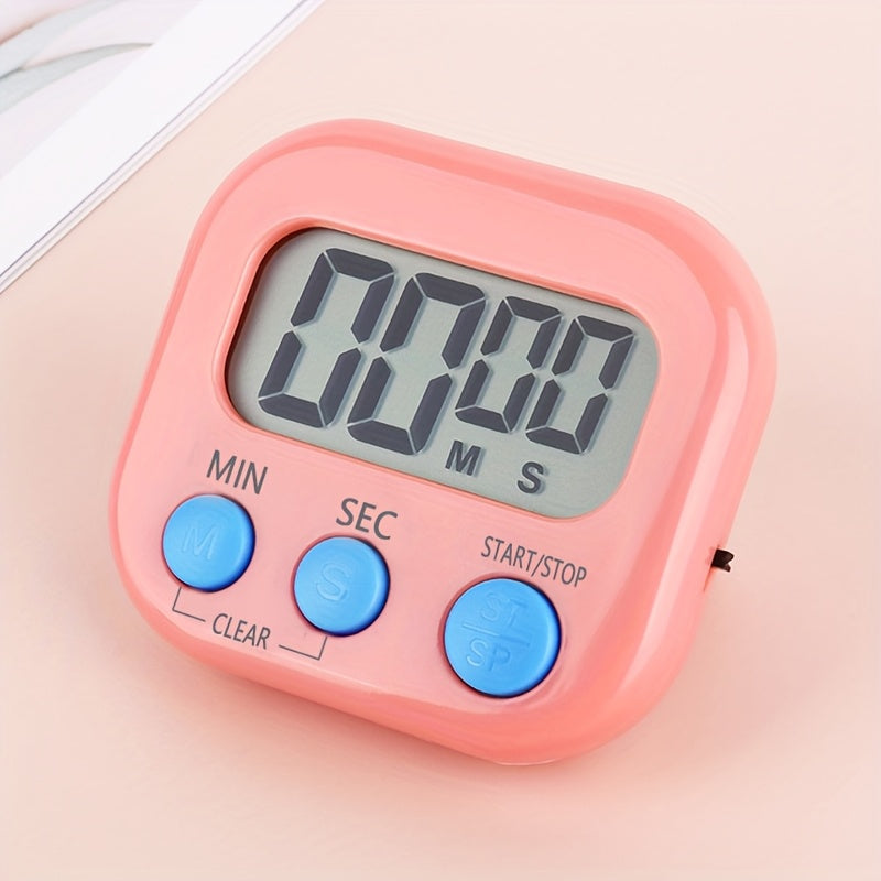 1pc, Dual-Purpose Kitchen Baking Timer with Self-Discipline Reminder and Electronic Alarm - Perfect for BBQ, School, and Back to School Kitchen Accessories