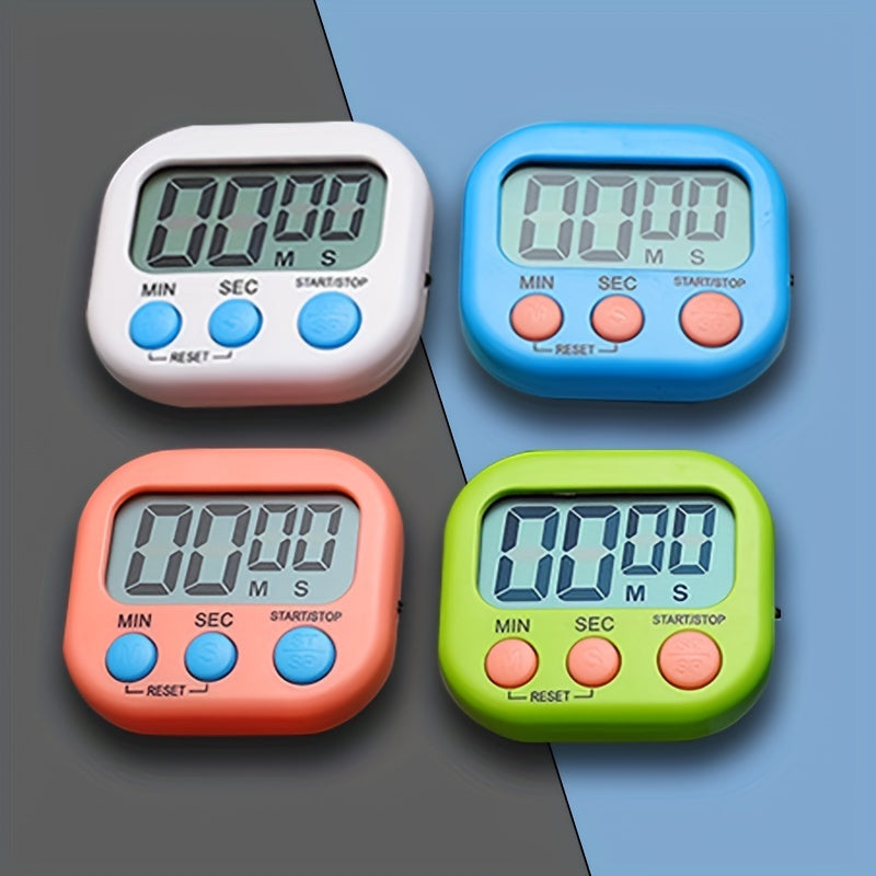 1pc, Dual-Purpose Kitchen Baking Timer with Self-Discipline Reminder and Electronic Alarm - Perfect for BBQ, School, and Back to School Kitchen Accessories