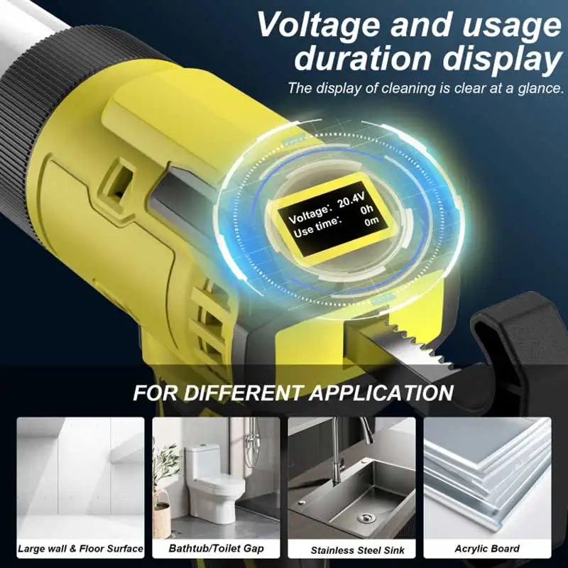 6 Speeds Cordless Caulking Gun Electric Silicone Gun With LED Light Adhesive Gun Doors and Windows For Makita 18V Battery