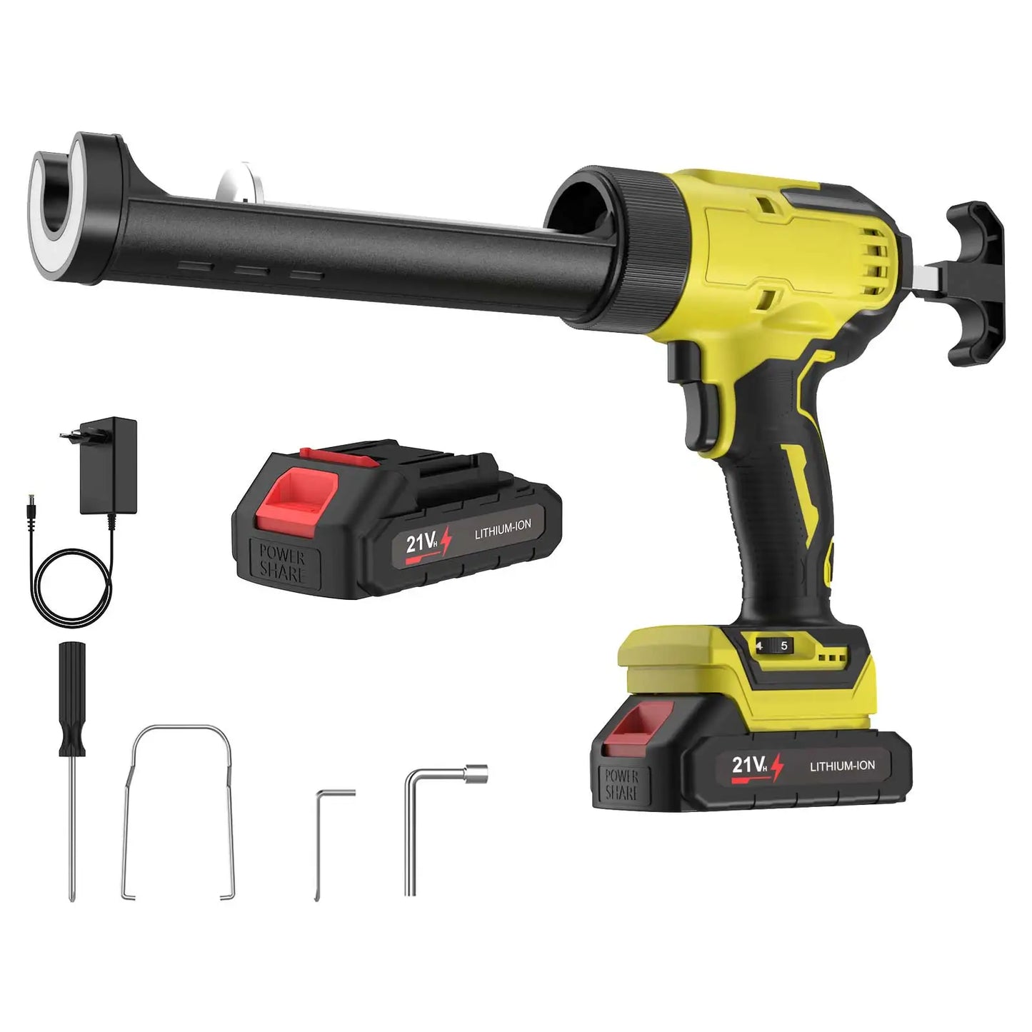 6 Speeds Cordless Caulking Gun Electric Silicone Gun With LED Light Adhesive Gun Doors and Windows For Makita 18V Battery