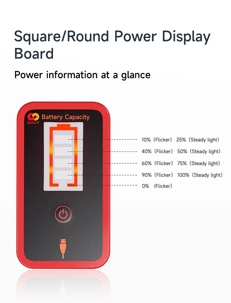 Daly Smart BMS Accessory WIFI Bluetooth USB To UART RS485 Cables Module NTC Battery SOC Capacity Indicator LCD Screen Board
