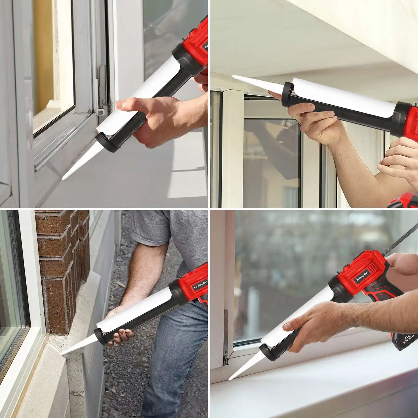 Cordless Electric Silicone Caulking Gun, LED Light, 4 Velocidade Ajustável, Makita 18V Bateria, 10 oz, 300ml, Sem Bateria