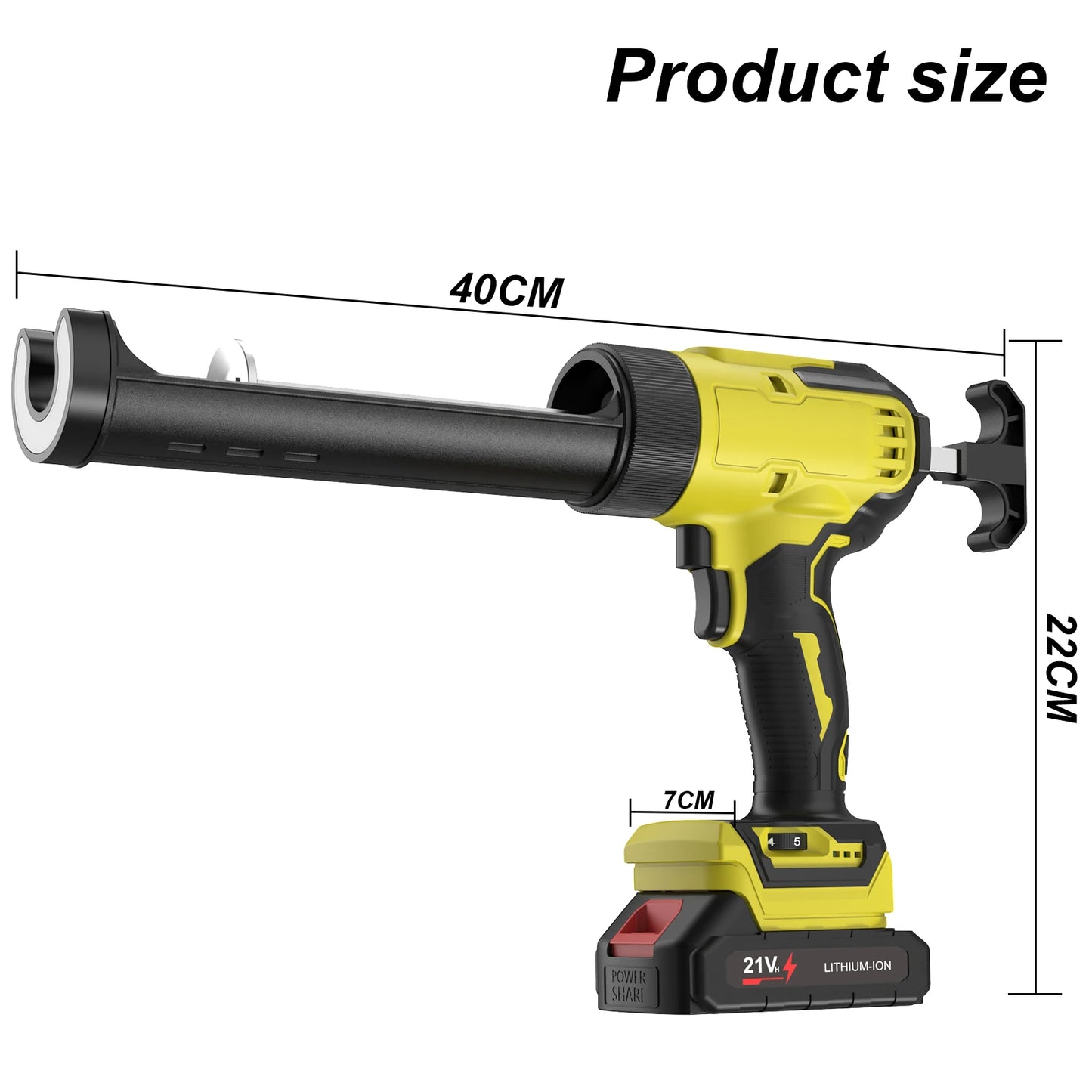 6 Speeds Cordless Caulking Gun Electric Silicone Gun With LED Light Adhesive Gun Doors and Windows For Makita 18V Battery