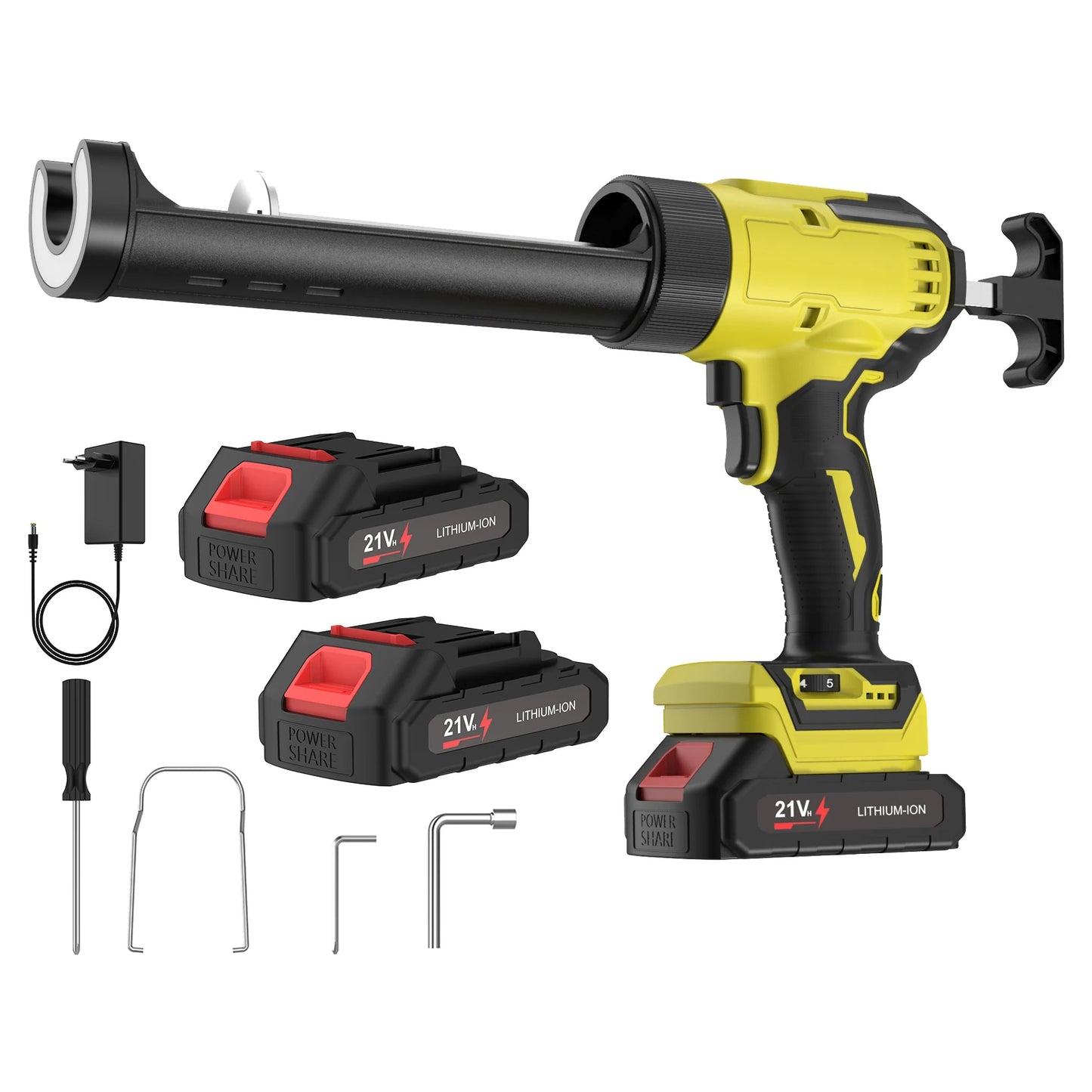 6 Speeds Cordless Caulking Gun Electric Silicone Gun With LED Light Adhesive Gun Doors and Windows For Makita 18V Battery