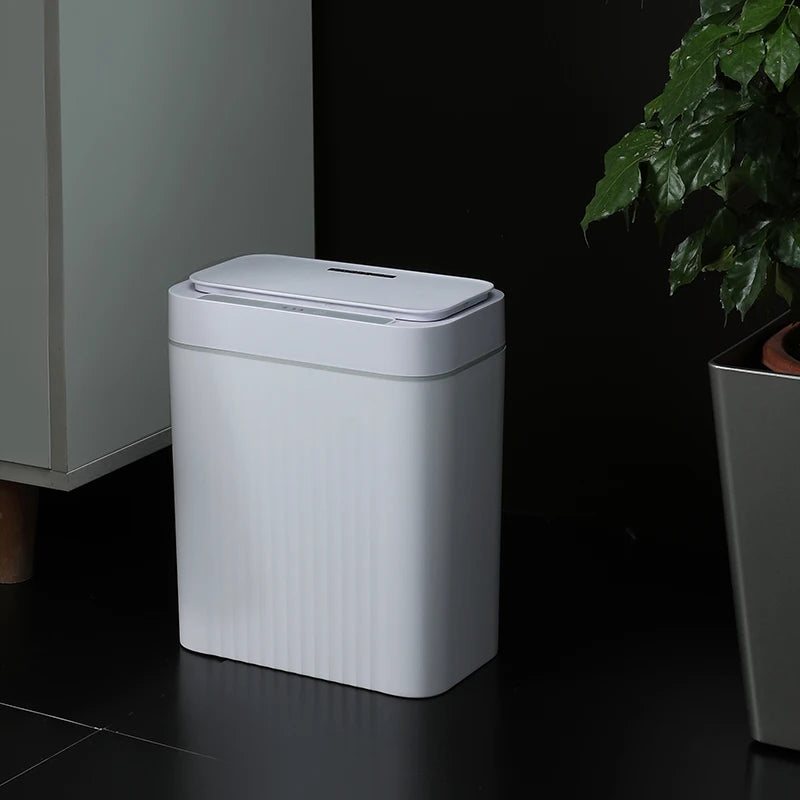 New Home Life Fashion Design Plastic Automatic Sensor Smart Dustbin