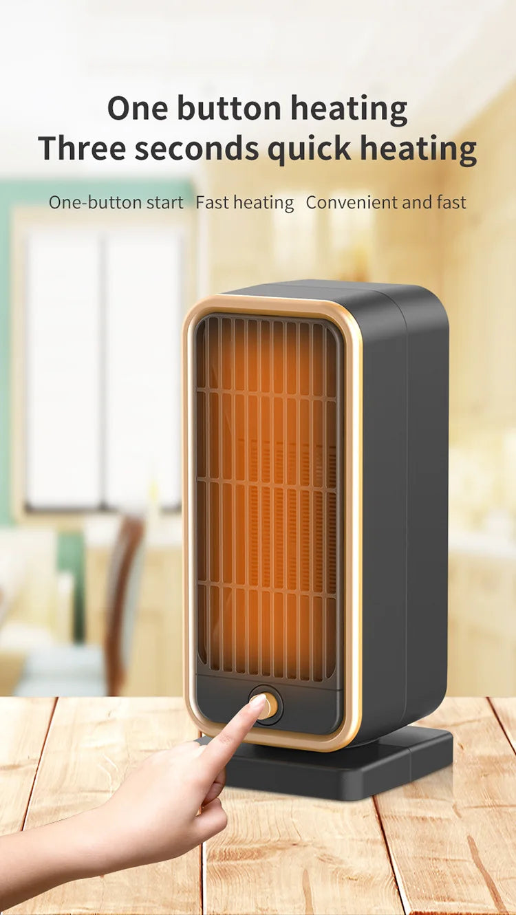 PTC Mini Room Heater with Overheat Protection Easy Desktop Installation Made of Durable Plastic