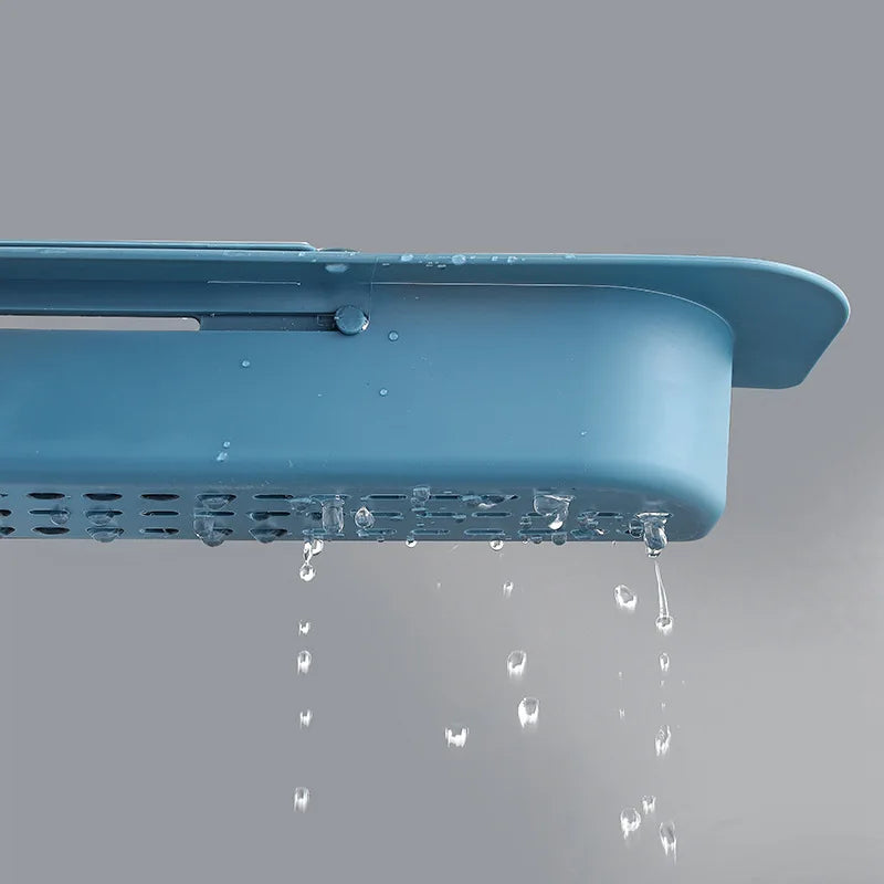 Telescopic Sink Shelf Kitchen Drainer Rack Organizer Soap Sponge Holder Towel Rack Storage Organizer Basket Gadgets Accessories