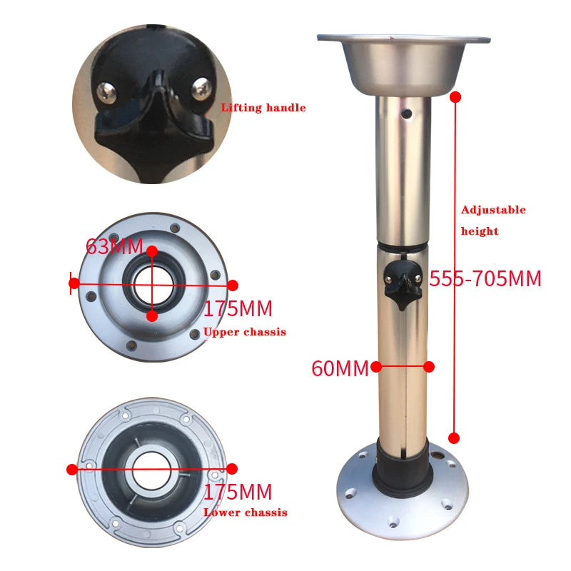 Wholesale Car Adjustable Desk RV Scalable Dinning Table Mini Lift Coffee Table for Camper Van & RV Interior Solutions