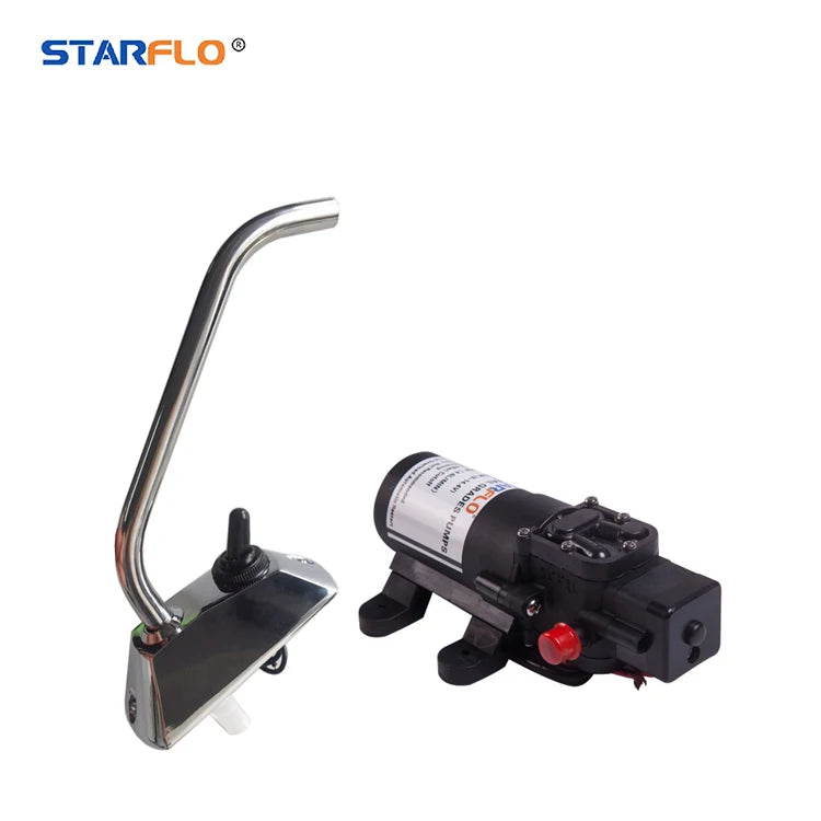 STARFLO 12V 35PSI Electric Water Rv Pump Galley Water Pump Basin Tap Pump Faucet for Camper