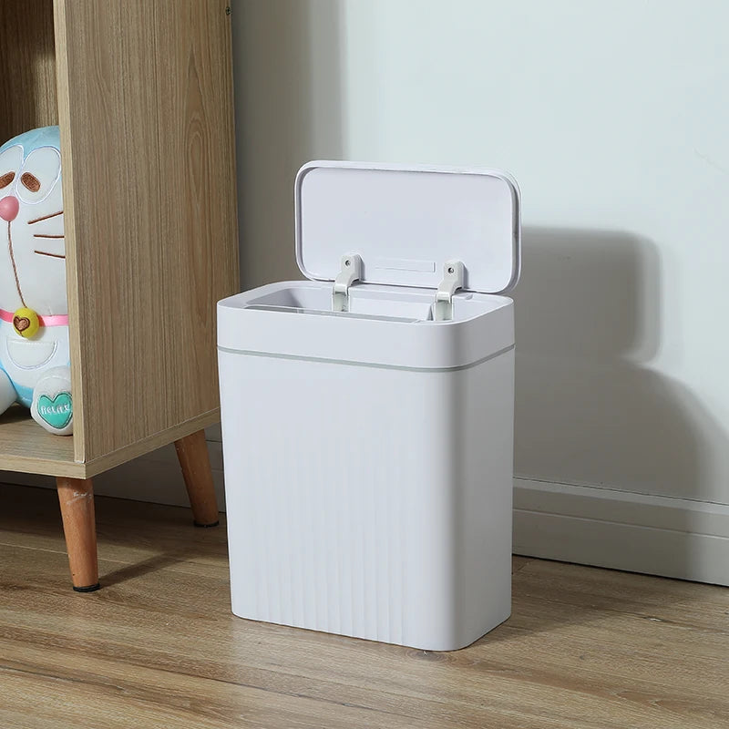 New Home Life Fashion Design Plastic Automatic Sensor Smart Dustbin