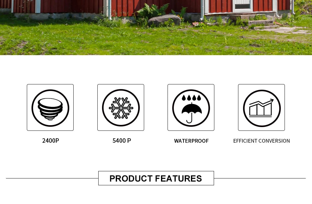 120W 240W 360W 480W Glass Rigid Solar Panel 18V Photovoltaic Panel Monocrystaillne Solar Cell12V/24V Battery Charger Home Roof