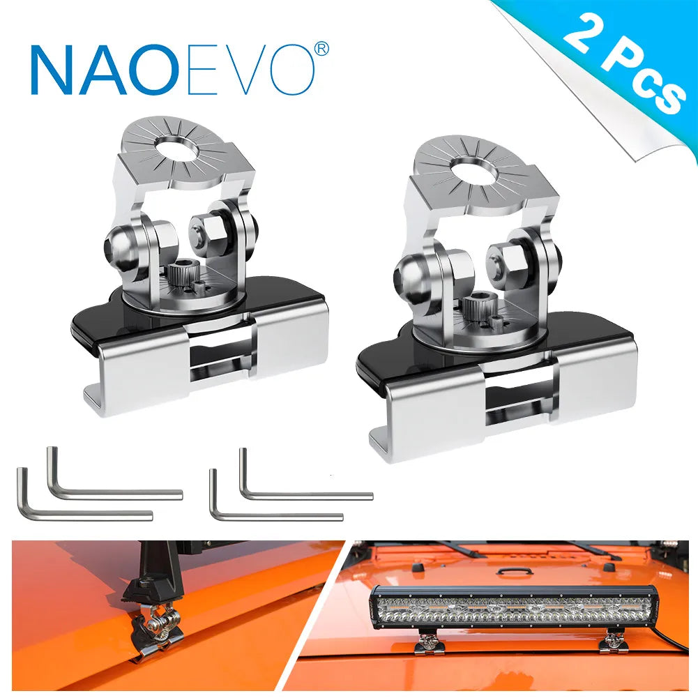 NAOEVO 7 Inch LED Bar Light Off Road 240W 12V 24V Combo Beam led Work Lamp Bracket for Niva lada 4x4 Truck ATV Accessories