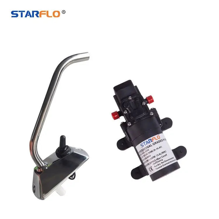 STARFLO 12V 35PSI Electric Water Rv Pump Galley Water Pump Basin Tap Pump Faucet for Camper