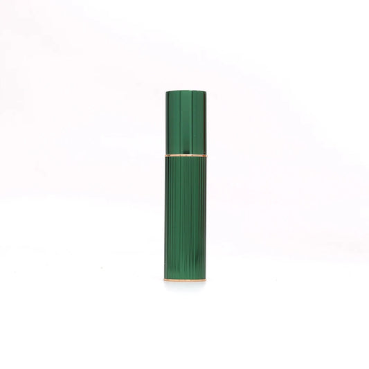 Green Silver Mini Travel Portable Perfume Atomizer 5ml 8ml 10ml Refillable Matte Finish Spray Bottle with Pump Sayer