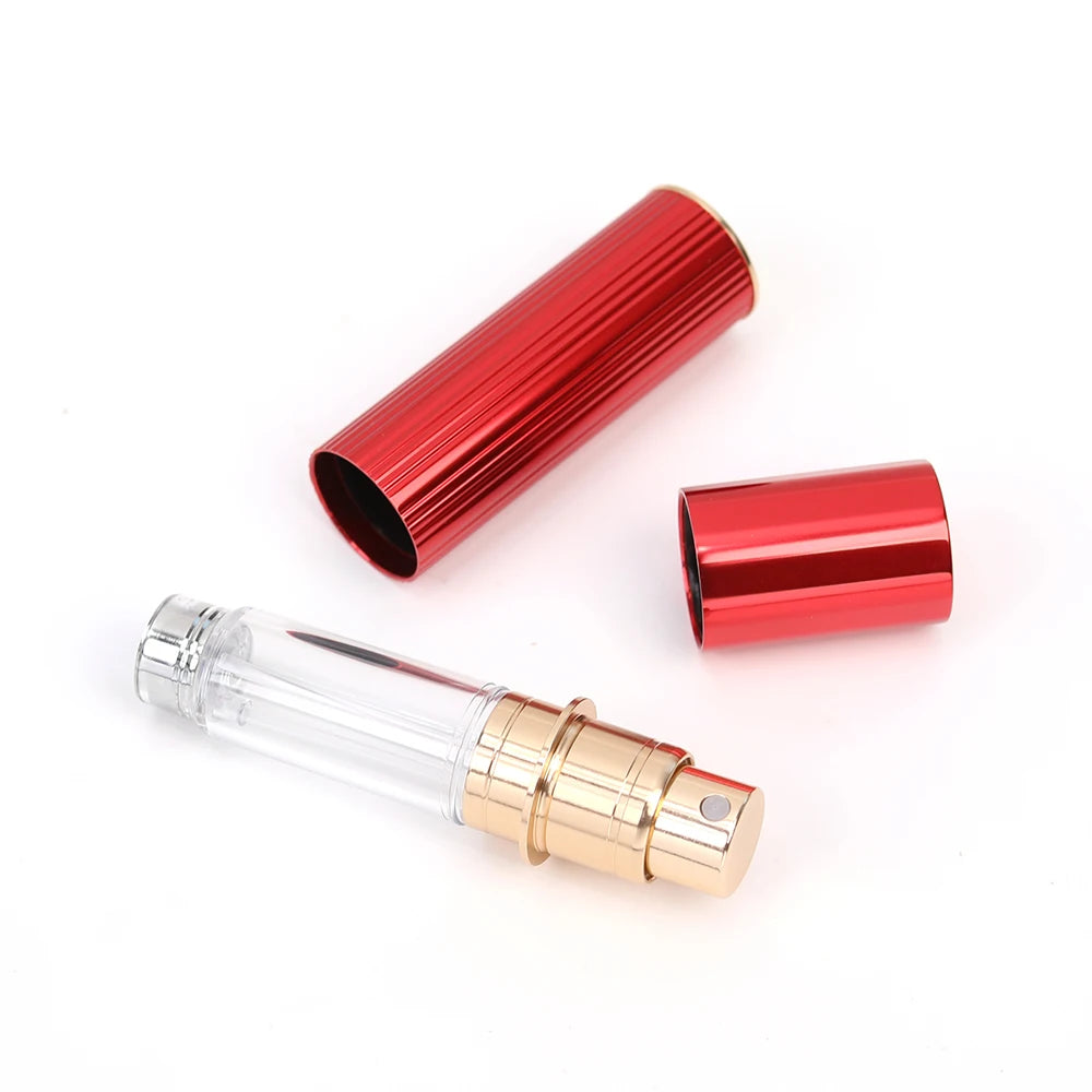 Green Silver Mini Travel Portable Perfume Atomizer 5ml 8ml 10ml Refillable Matte Finish Spray Bottle with Pump Sayer