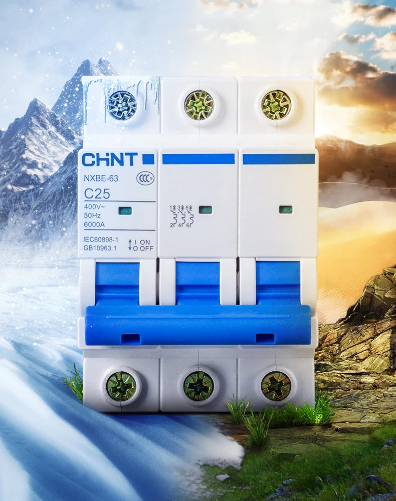 CHINT NXB-63 DZ30 DZ40 EPN DPN TPN 1P 2P 3P 4P AC 230/400V Circuit Breaker DIN Rail Mounting Miniature Household Air Switch