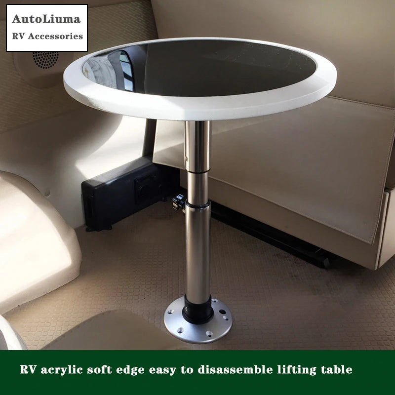 Wholesale Car Adjustable Desk RV Scalable Dinning Table Mini Lift Coffee Table for Camper Van & RV Interior Solutions