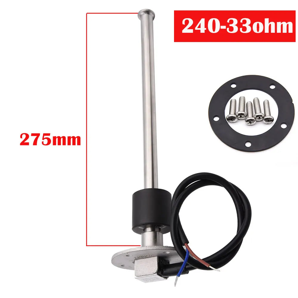 Car Boat Fuel/Water Level Sensor For 0-190ohm/240-33ohm Fuel Level Meters Marine Water Level gauge Sensor Sender Unit For 9-32V