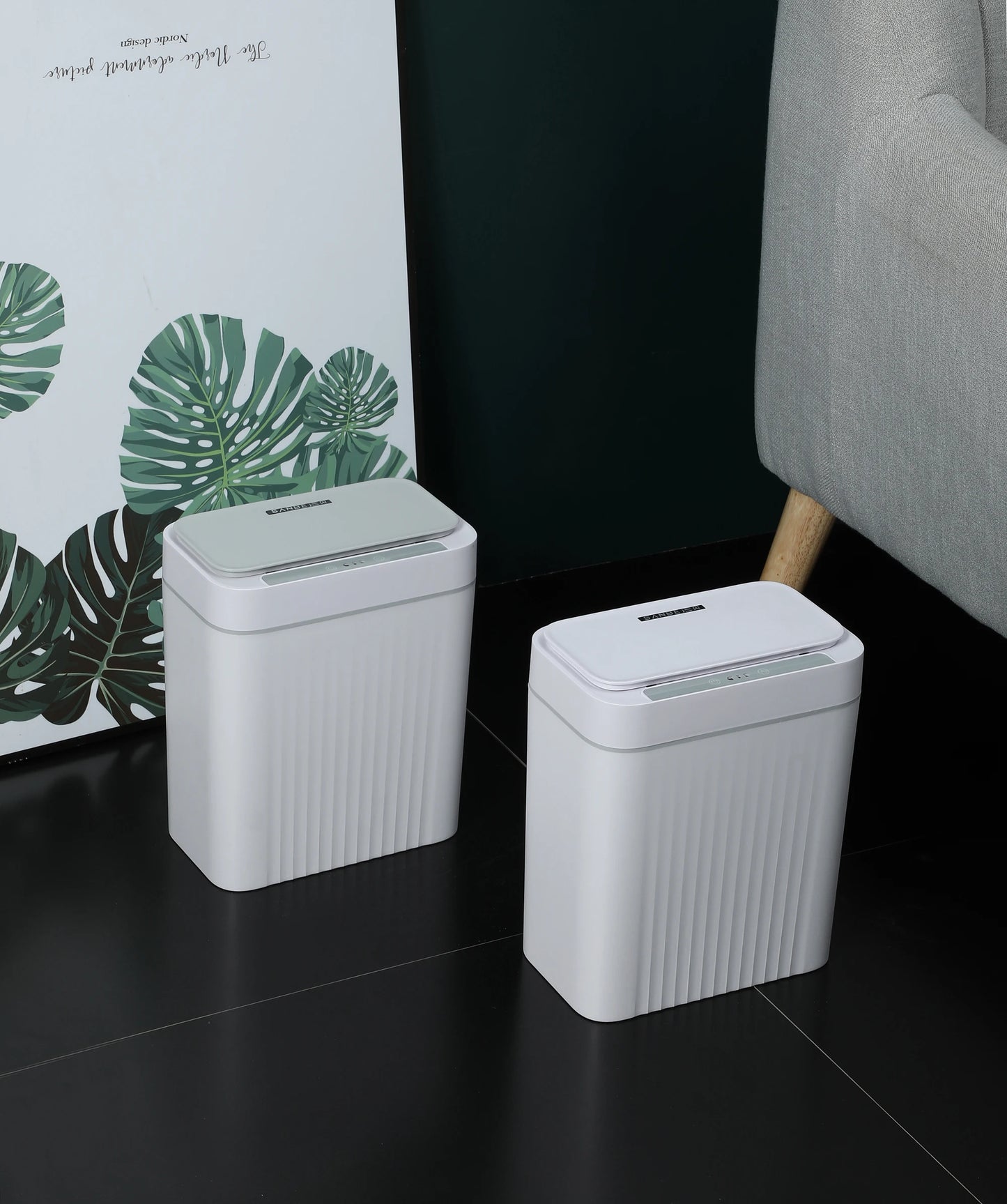New Home Life Fashion Design Plastic Automatic Sensor Smart Dustbin