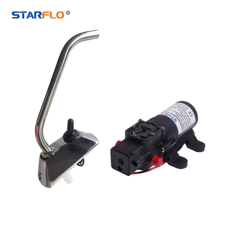 STARFLO 12V 35PSI Electric Water Rv Pump Galley Water Pump Basin Tap Pump Faucet for Camper