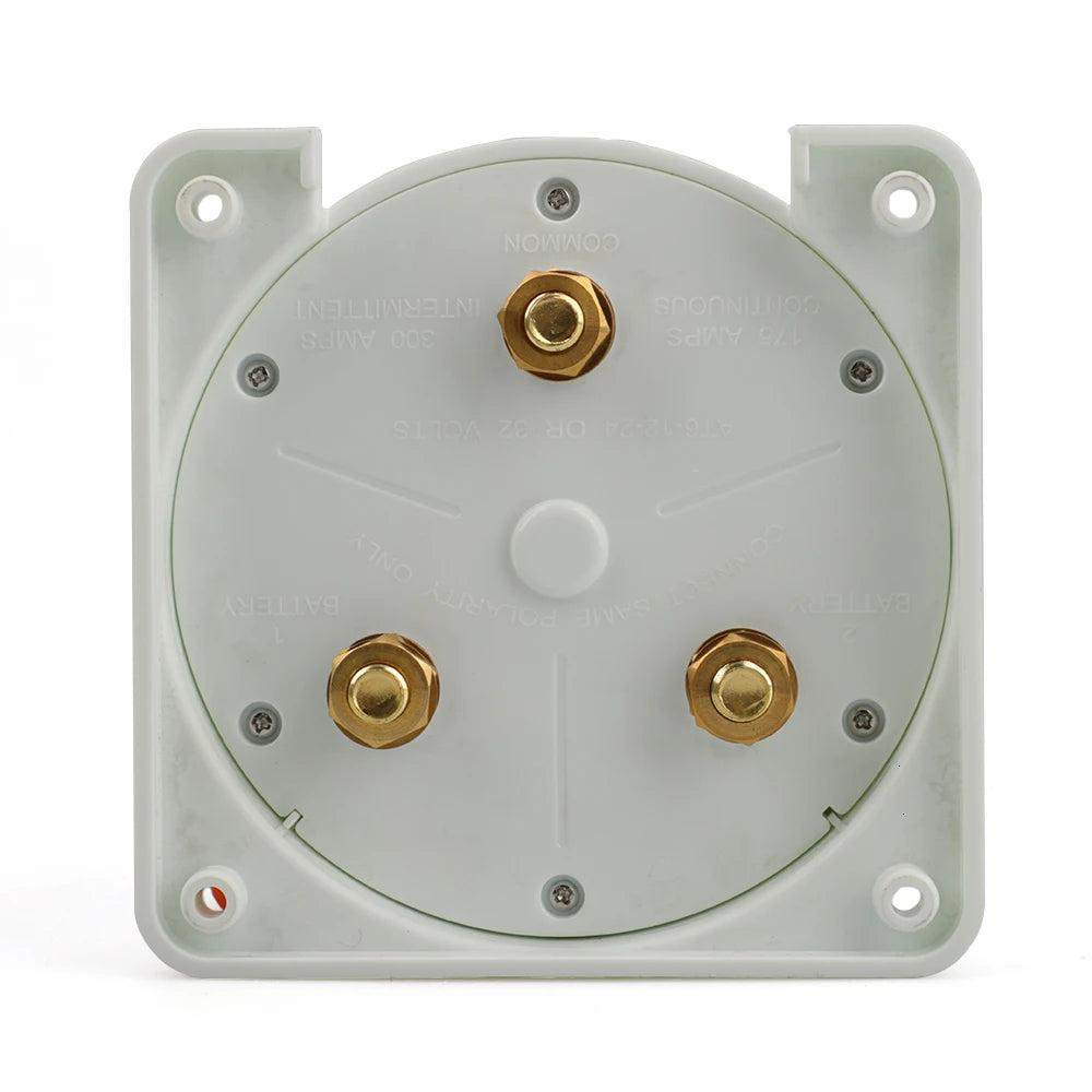 1 Off 2 Both White Distribution Marine Boat Battery Switch Marine Dual Battery Selector Switch For Camper Boat RV Motor Turck