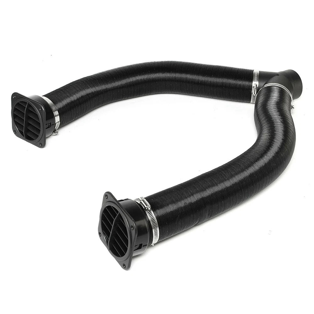 75mm Diesel Heater Pipe Duct + Warm Air Outlet For Webasto For Eberspacher For Propex Diesel Heater Vent Hose Clips Set