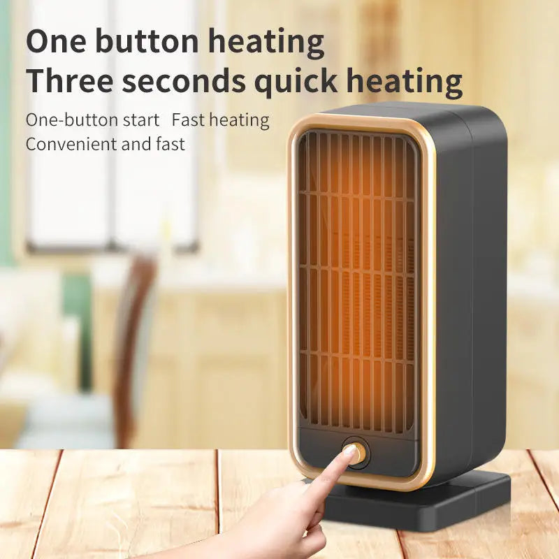 PTC Mini Room Heater with Overheat Protection Easy Desktop Installation Made of Durable Plastic