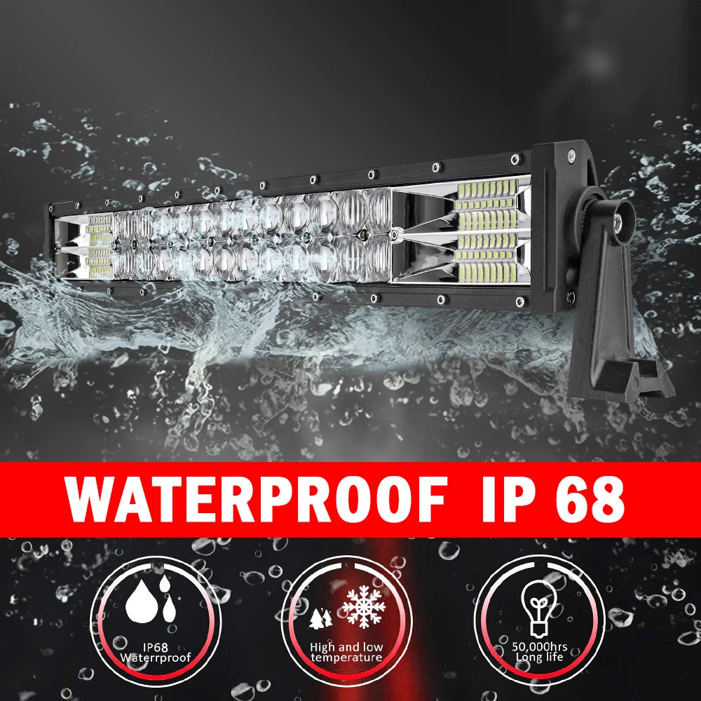 CO LIGHT 22 32 42 52 Inch Curved Led Light Bar COMBO 420W 620W 820W 1020W Dual Row Driving Offroad Car Truck 4x4 SUV ATV 12V 24V