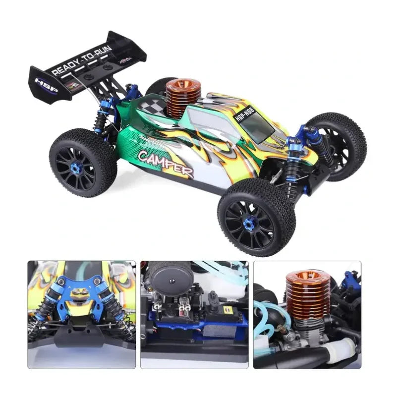 HOSHI HSP NB6 94970 RC Car CAMPER 1/8 4WD on Road Radio Control Off Road 26CXP Engine Toys Hot-selling Gas Cars