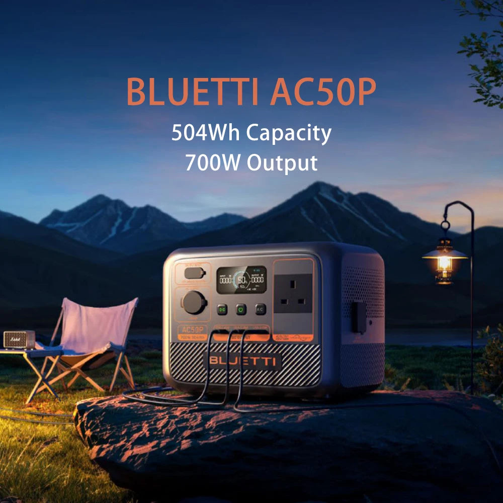 700W 537Wh Dual AC Power Station with UPS LiFePO4 Battery for Outdoor Home Emergency Portable Power Station Solar Generator
