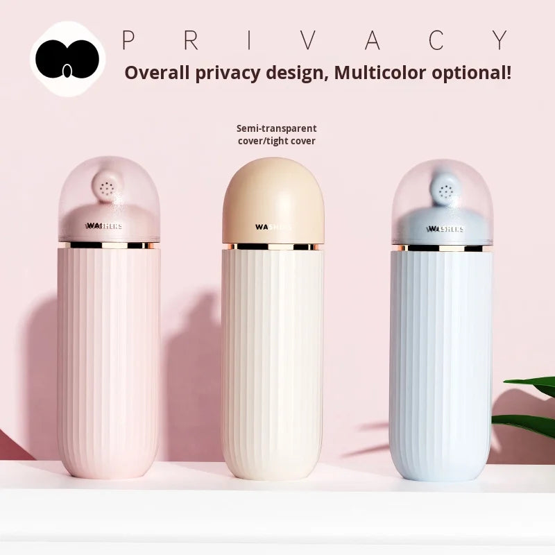 500ml Portable Feminine Hygiene Washer with Antimicrobial Material, Retractable Nozzle & Water Control