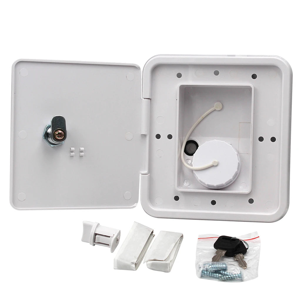 Universal controllable White Gravity Water /water intake Fill Dish Lock Keys RV Trailer Camper for RV Trailer