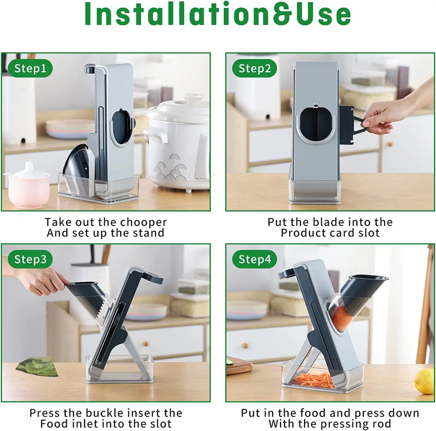 Multifunction Vegetable Cutter Meat Potato Slicer Shredding Carrot Grater Kitchen Accessories Steel Blade Kitchen Tool