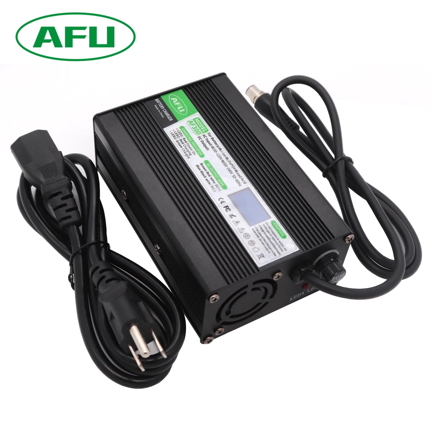 29.2V 10A LiFePO4 Battery Charger For 8S 25.6V 24V LiFePO4 Battery Pack Battery Smart Charger OLED Display Fast Charger