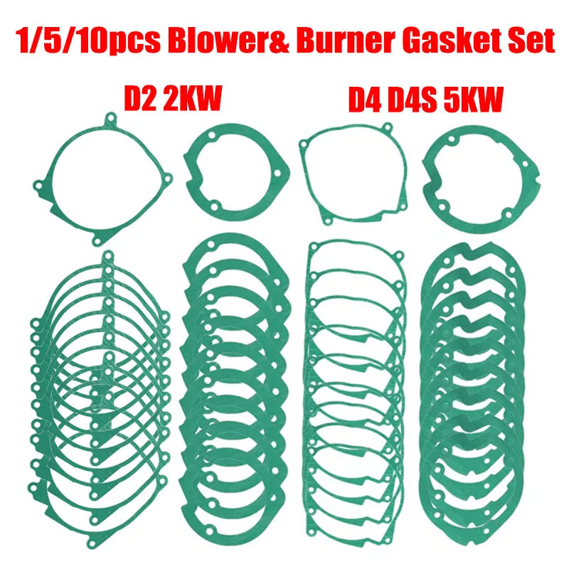1/5/10x Burner Gasket Blower Motor Gasket For Eberspacher 2KW/5KW Diesel Parking Heater D2/D4/D4S Combustion Chambe