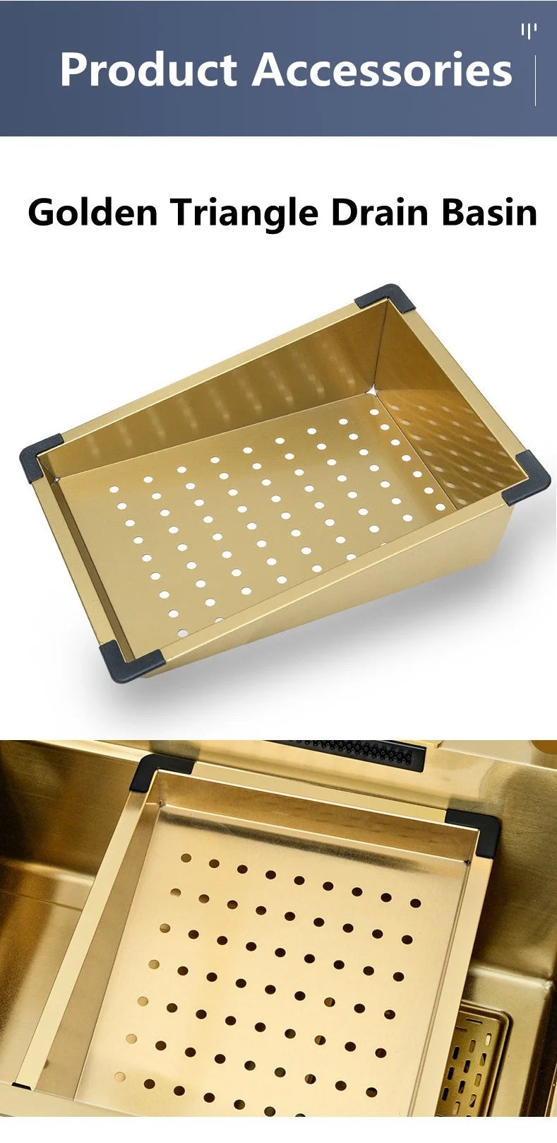 Waterfall Kitchen Sink Single Bowl Kitchen Sinks Gold 304 Stainless Steel Bar Sink With Pull-Faucet，Nano Home Sink  ﻿