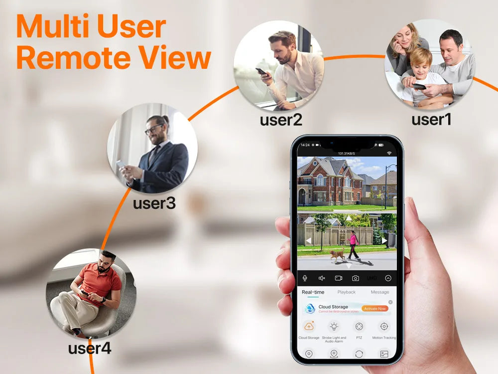 4MP Wireless Outdoor 7.6W Dual lens Built-in Battery Solar Camera 1080P 5W Long Time Standby PIR IP  Solar Camera Security iCsee