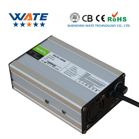 14.6V 10A Charger Smart aluminum Case For 4S 12.8V Outdoor Portable LiFePO4 Battery fast Charger WATE