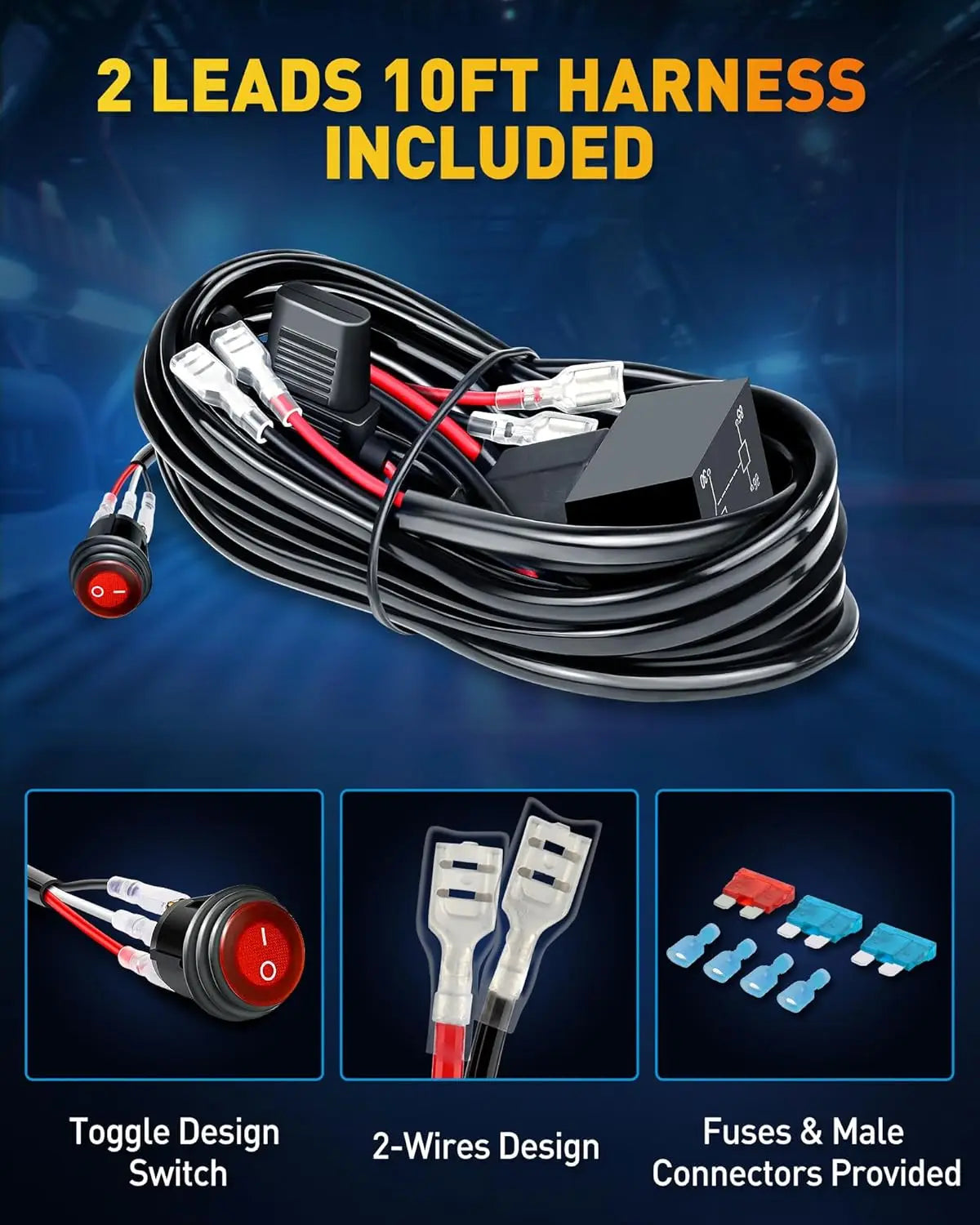 NAOEVO 4 Inch 2Pcs LED Pod Lights Spot Flood Combo LED Fog Driving 4x4 Off Road Lights Work Lights for Truck Boat ATV UTV Jeep