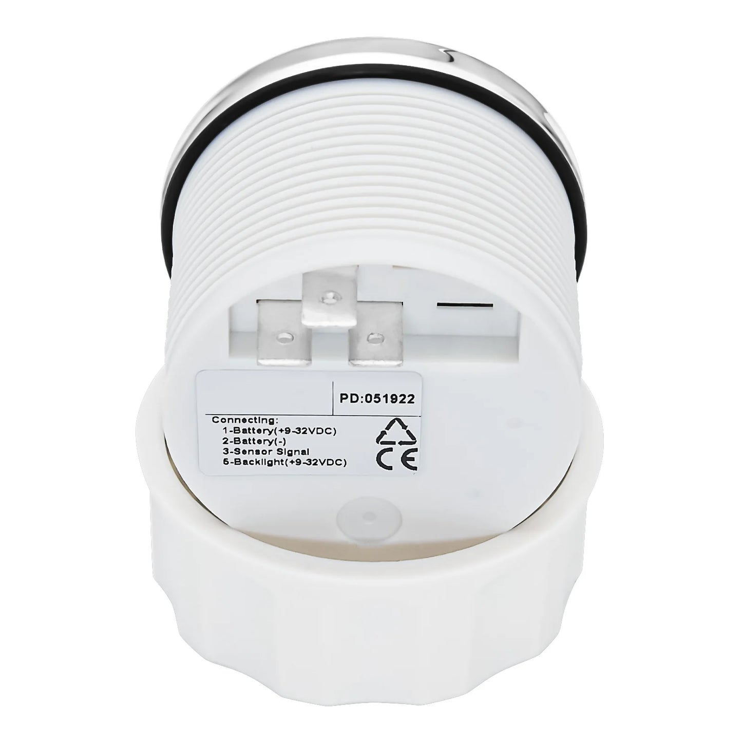 2"52mm Car Digital Gauge A5 Fuel Float Sensor 0~190ohm With Indicator Water Level Tank Meter Red Backlight for Yacht Marine Boat