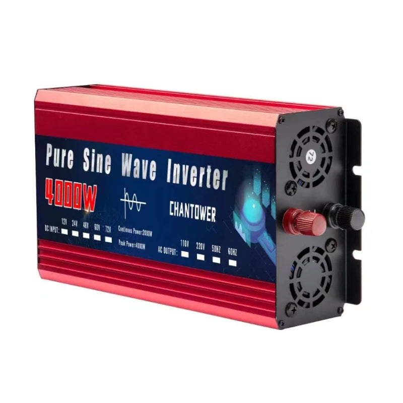 4000W 5000W Inverter 12V 220V 24V 110V Pure Sine Wave Inverter DC To AC Portable Power Voltage Converter Solar Car Inverter