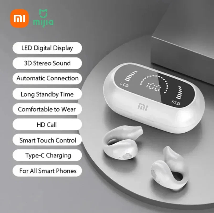 Xiaomi S03 Bluetooth Earphones Bone Conduction Wireless Headphones with Screen High Power Electronic Waterpoor Sports Earphones