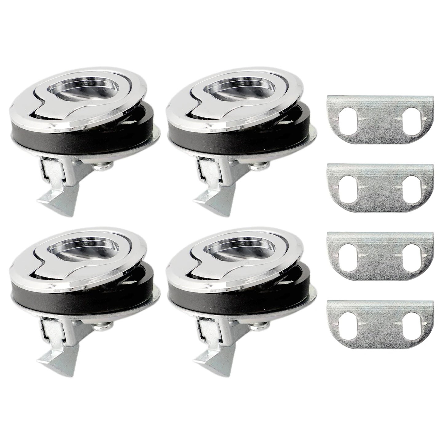 Boat Deck Hatches Flush Pull Slam Latch Mount Latch Lift For RV Yacht Marine Deck Hatches Locking Locker Yacht Accessories